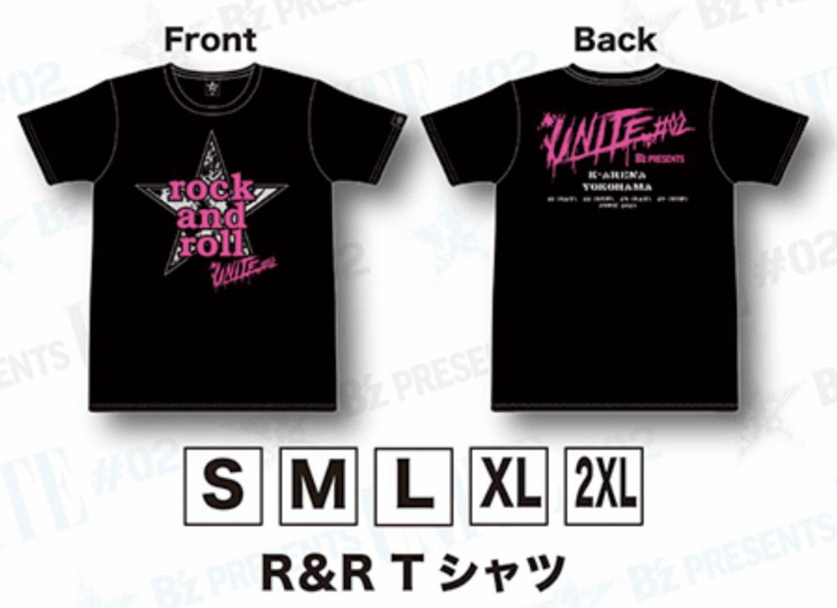 B'z UNITE #02 コラボTシャツ Lサイズ メモリアルプレート6/21 B'z UNITE #02 rock and roll Tシャツ Lサイズ|Yahoo!フリマ