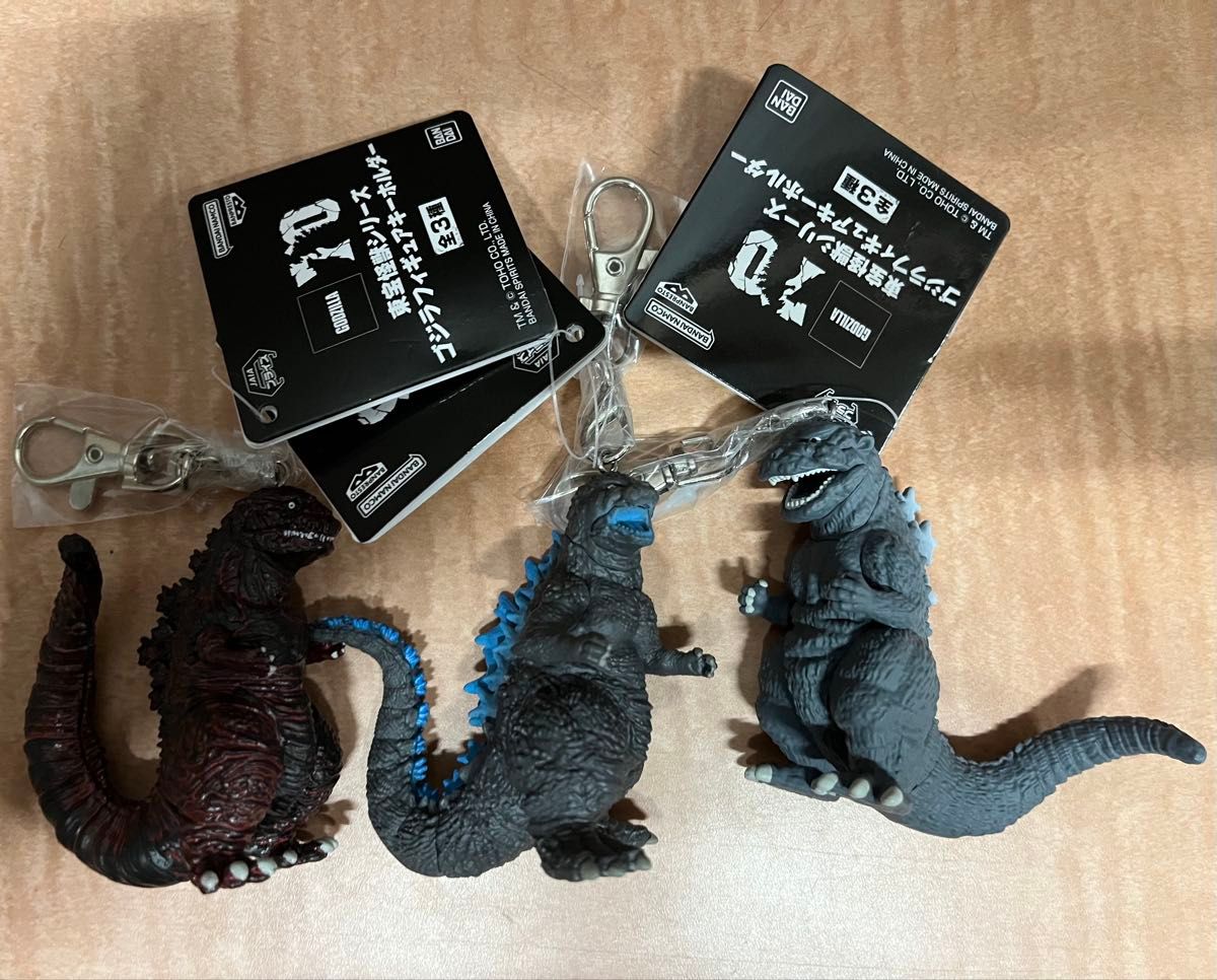 GODZILLA ゴジラ フィギュア キーホルダー 3点セット 2019年 新品 新品 3種セット 東宝怪獣シリーズ ゴジラフィギュアキーホルダー