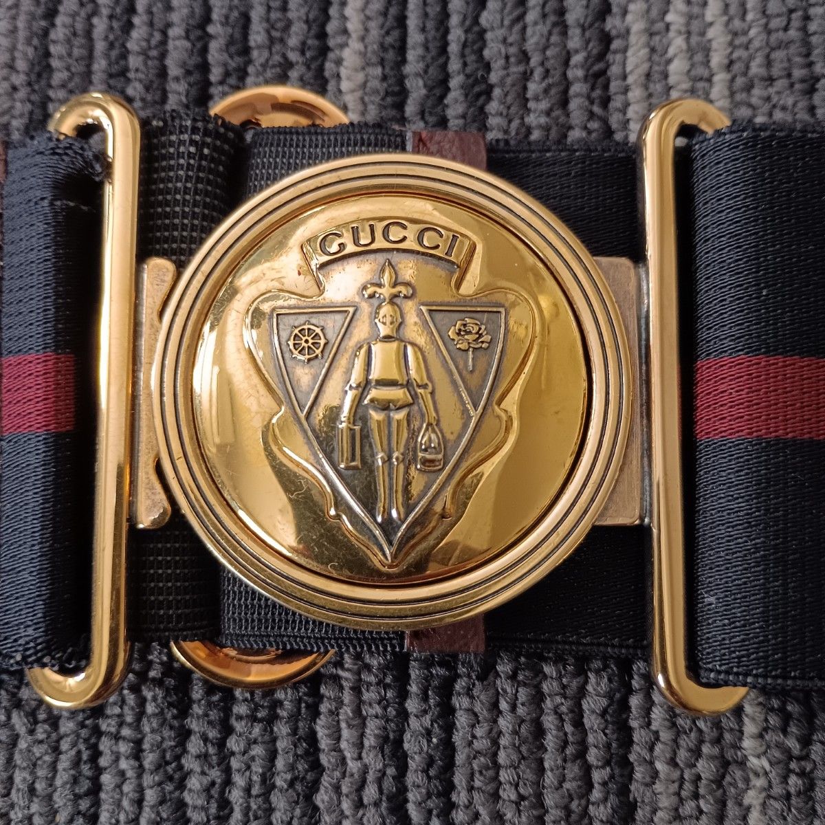 美品♡GUCCI ダークブラウン ゴールドバックル ベルト GUCCI ベルト ストライプ ブラック レッド ゴールド|Yahoo