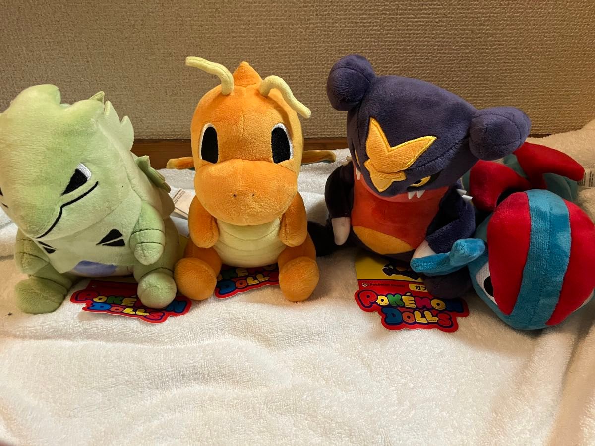 ポケモンドールズ カイリュー バンギラス ボーマンダ ガブリアス 4体セット ポケモンセンター ポケモンドールズ カイリュー ガブリアス