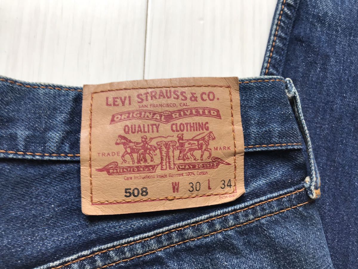 【即決】W30 508 リーバイス　Levi''s ストレート　ジッパーフライ_画像2