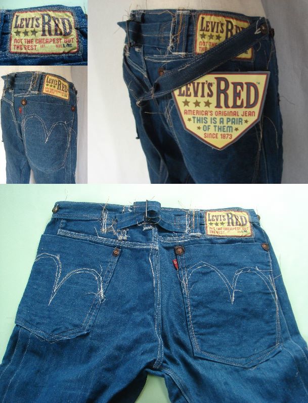 稀少LEVI’S VINTAGE CLOTHING Levi's RED LVC NOT THE CHEAPEST BUT THE BEST 2008コレクション限定版 セルベッジデニム トルコ製 WPL-423