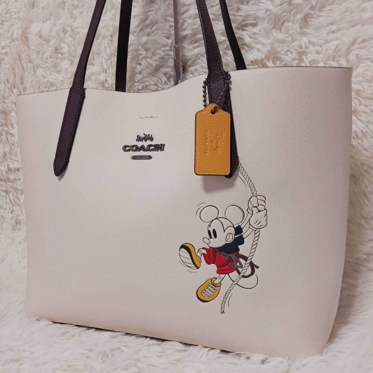 COACH コーチ ディズニー コラボ トートバッグ ミニーマウス A4余裕 美品】COACH コーチ ディズニーコラボ トートバッグ 3740|Yahoo