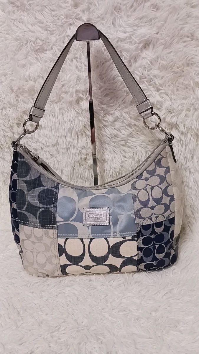 COACH コーチ シグネチャー ホーボー パッチワーク トートバック