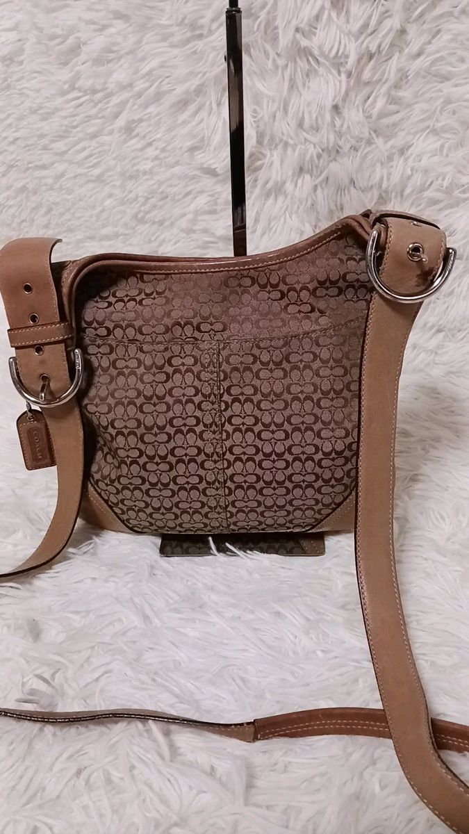 COACH コーチ ミニシグネチャー ショルダーバッグ 斜め掛け 6386
