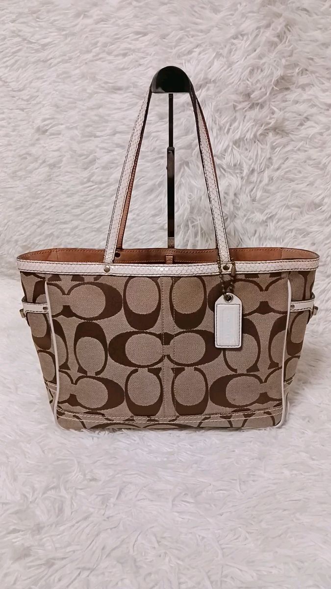 COACH コーチ シグネチャー トートバッグ ハンドバッグ 7874