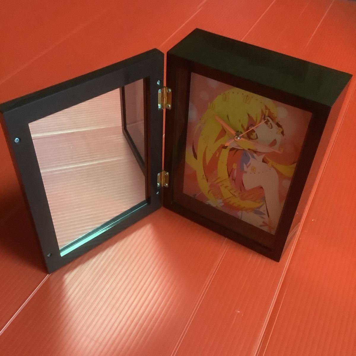  Bakemonogatari ... put clock folding in half mirror attaching *size: approximately H18.5×W13.5*(... hour. thickness )6.(... hour. thickness )5. goods rare goods prize 