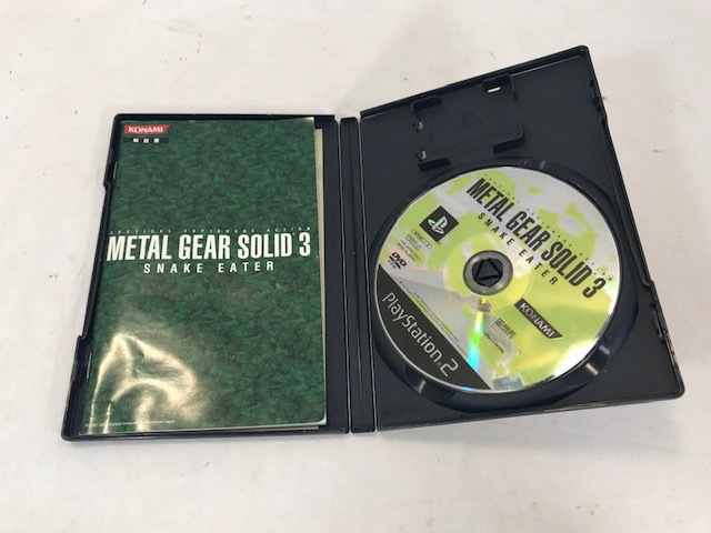 PS2　METAL GEAR SOLID3 SNAKE EATER　メタルギアソリッド３　プレイステーション2　ソフト　中古_画像3
