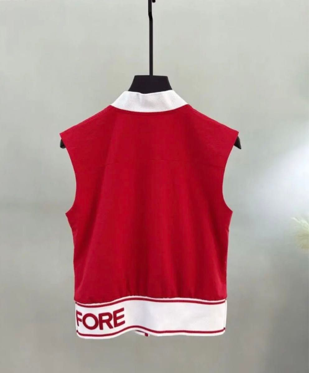 25新作❤️G/FORE ジーフォア レディース ゴルフウェアセット 赤 25新作 G/FORE ジーフォア レディース ゴルフウェアセット 赤