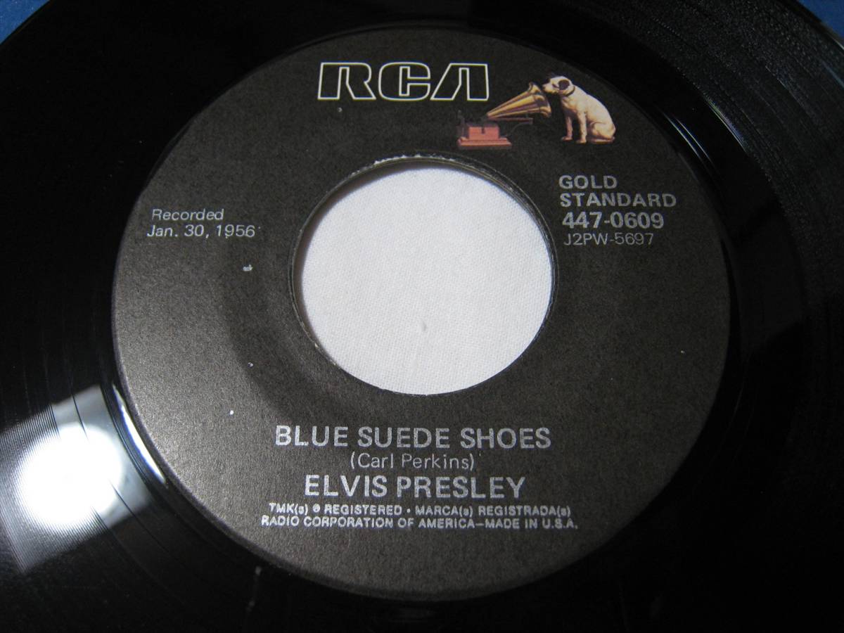 【7”】 ELVIS PRESLEY // BLUE SUEDE SHOES / TUTTI FRUTTI US盤 エルヴィス・プレスリー ブルー・スエード・シューズ _画像3