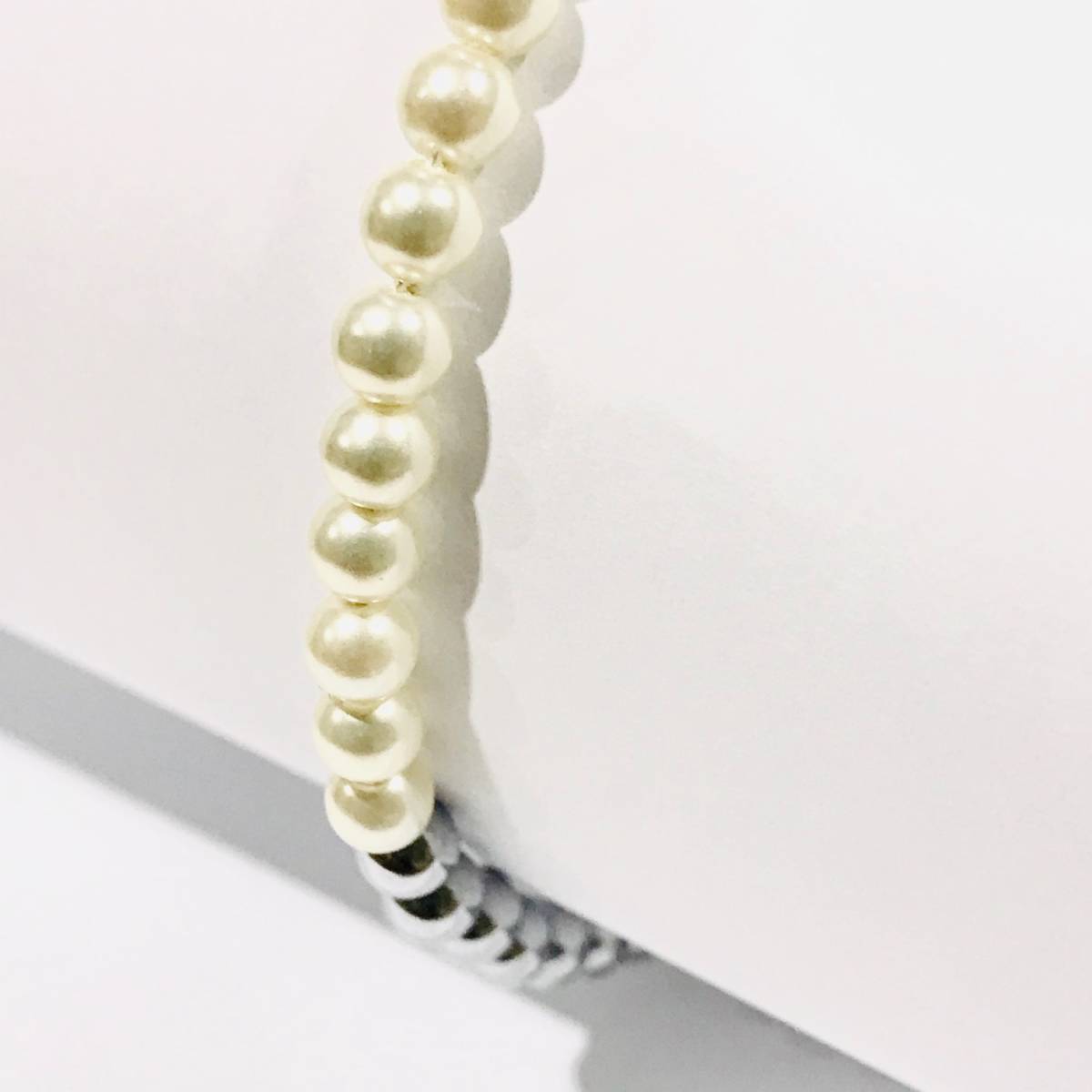 [Vita-Italy]Made in ITALY/ pearl × silver jenda- less bracele 013