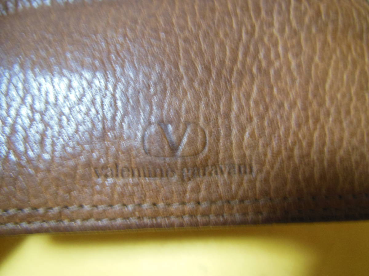 VALENTINO GARAVANI Valentino *galava-ni4 ream key case Brown original leather * all leather free shipping 