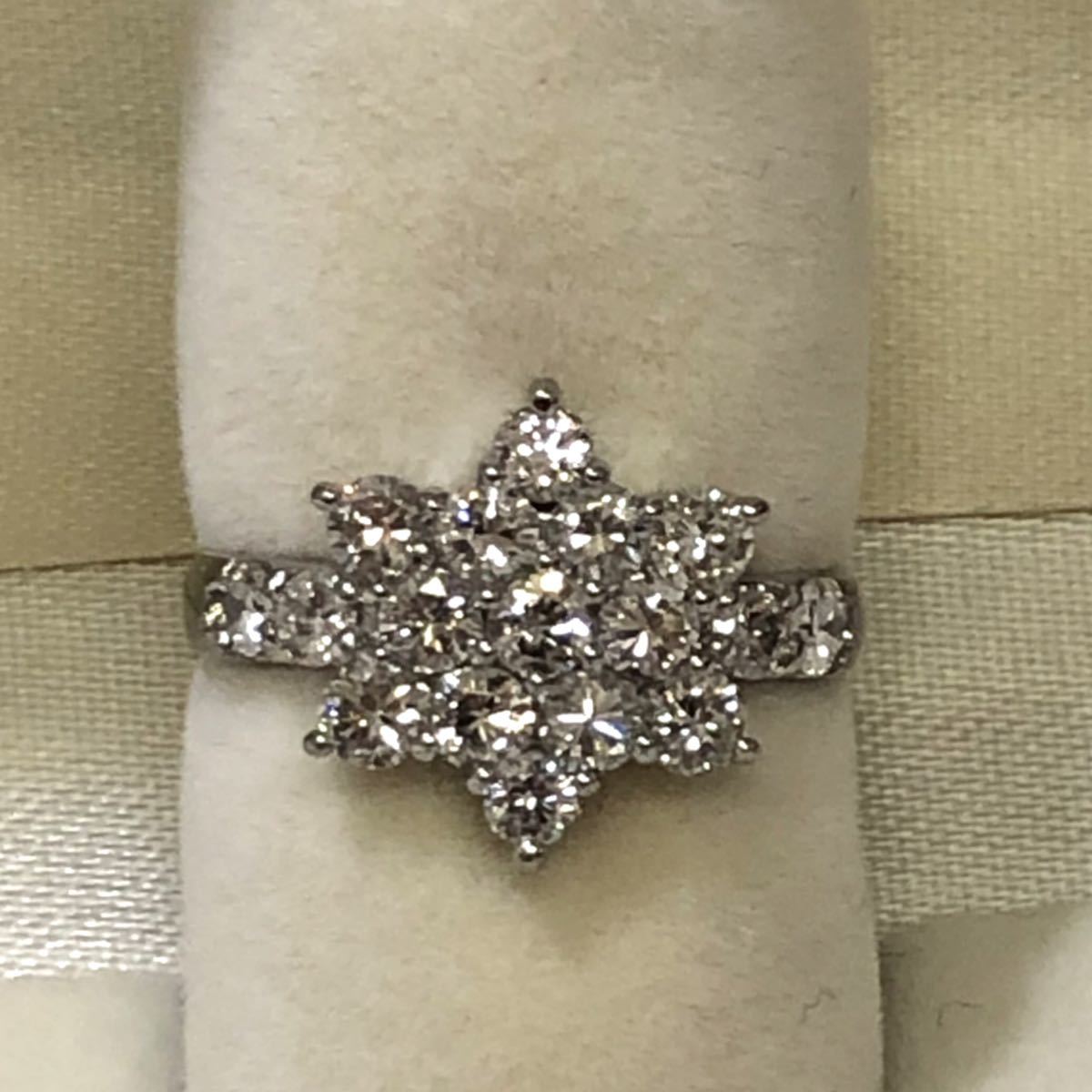 PT９００/ダイヤモンド1.50ｃｔ★星 リング(12号)新品