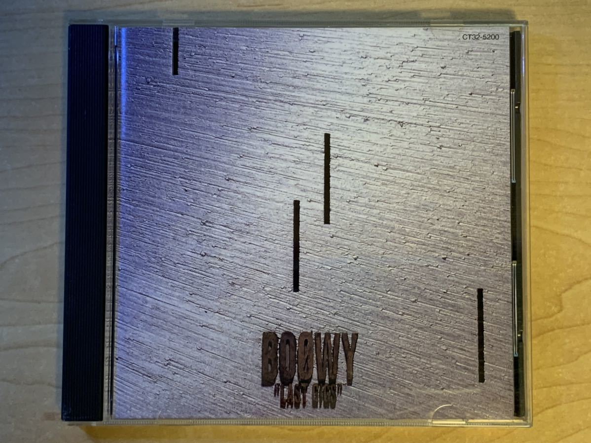 旧規格 3200円 税表記無し CA32-5200★BOφWY/BOOWY/ボウイ★LAST GIGS/ラスト・ギグス★初期盤CD_画像1