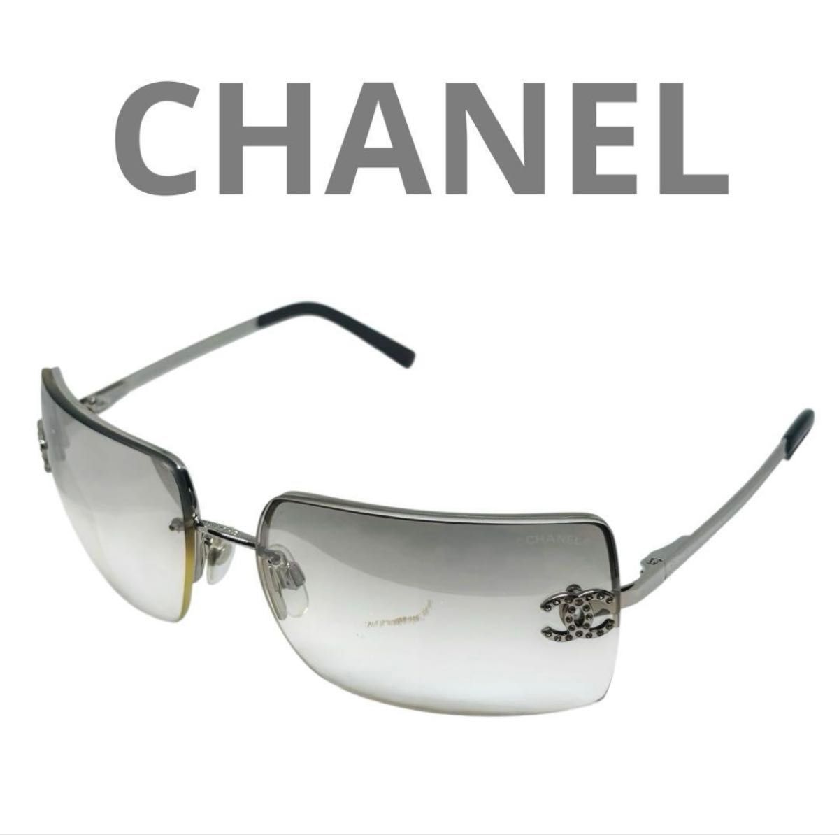 ✨CHANEL✨サングラス リムレス 4092-B ゴールド ココマーク y2k シャネル CHANEL サングラス リムレス 4092-B ココマーク ライン