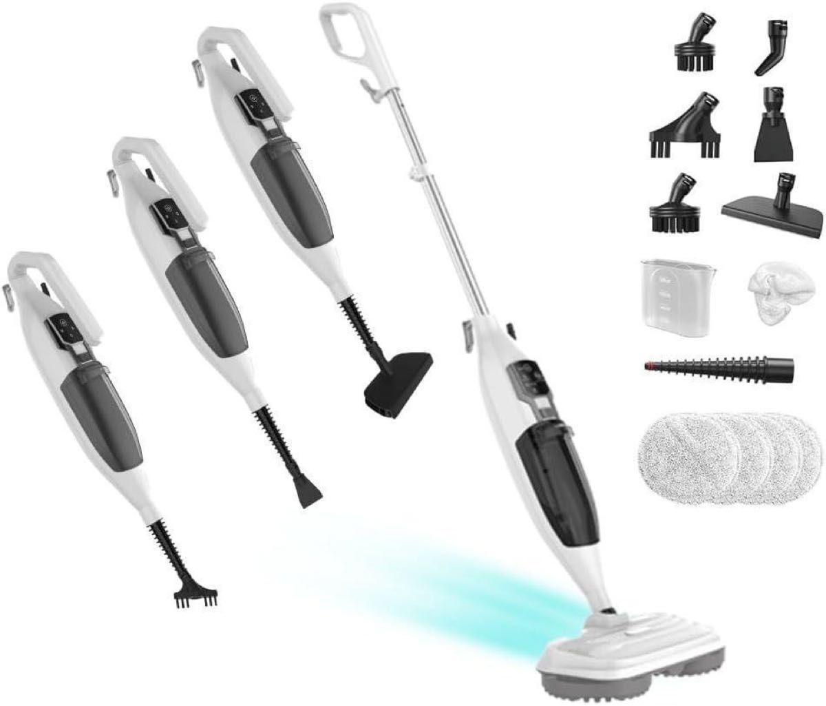 【大特価】スチームクリーナー 13点セット 高温スチームモップ ステック掃除機 大特価】スチームクリーナー 13点セット 高温スチームモップ