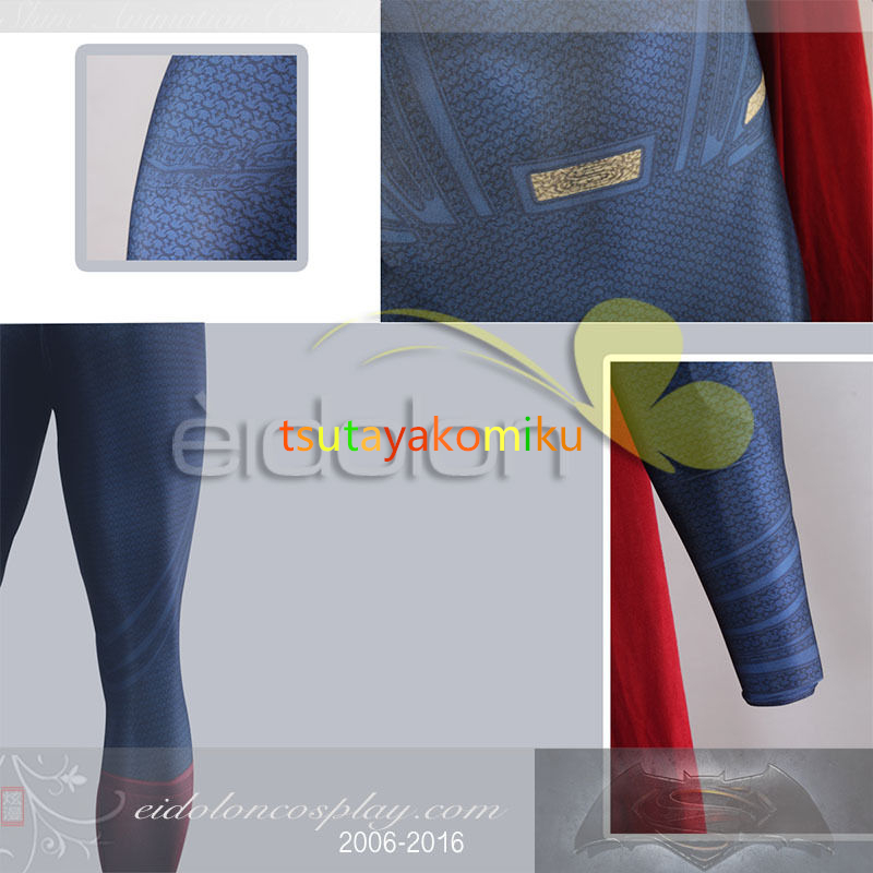  Superman return z Clarke * kent Superman Returns Superman Clark Kent Jump suit costume play clothes 