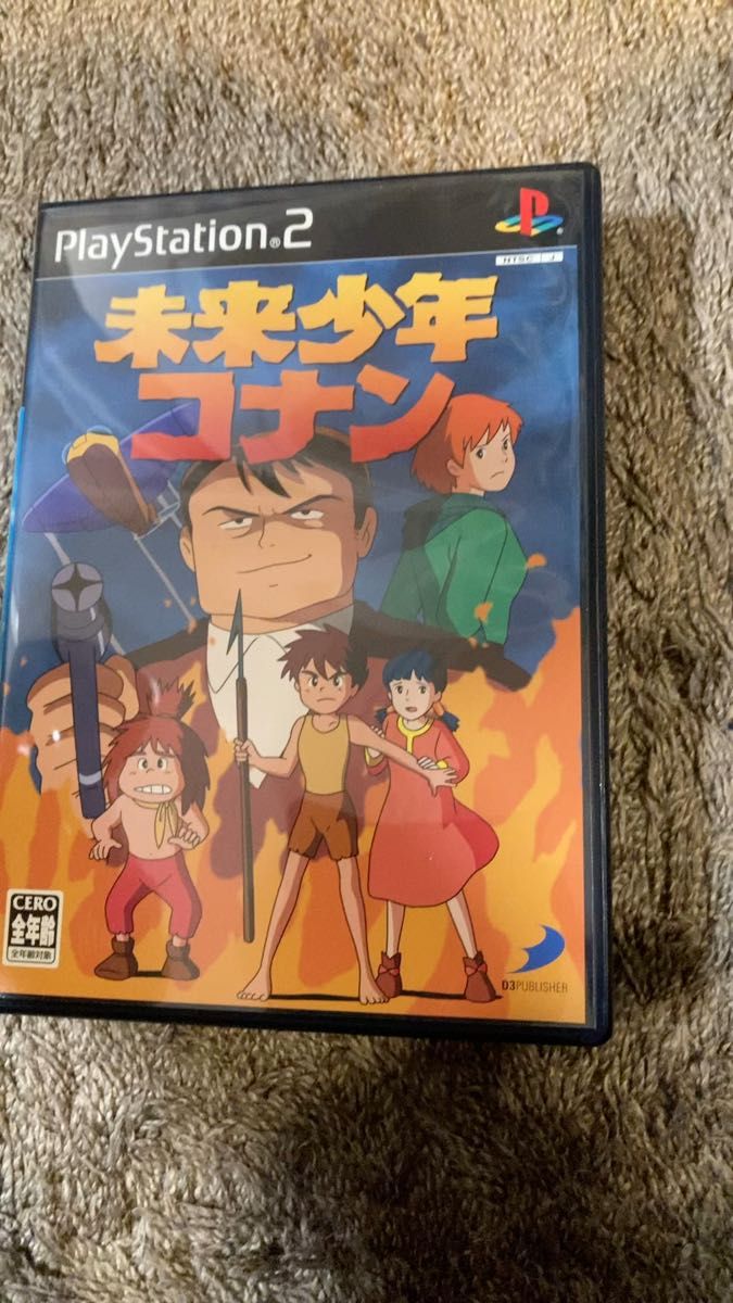 希少ゲーム 未来少年コナン PS2 プレイステーション2ソフト 激レア 動作確認済み。宮崎駿の世界がゲームで遊べる