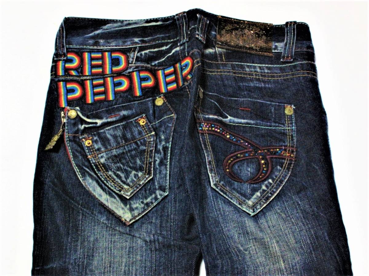  женский REDPEPPER красный перец Denim брюки размер 24(W полный размер примерно 75cm) ( номер лота 045)