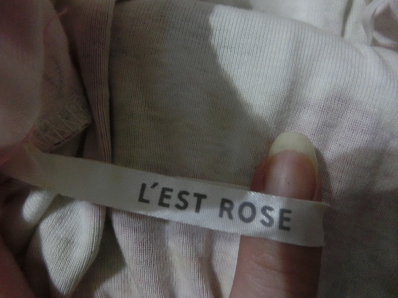 即決 レストローズ L'EST ROSE ロングスカート チュール ピンク バラ フェミニン_画像4