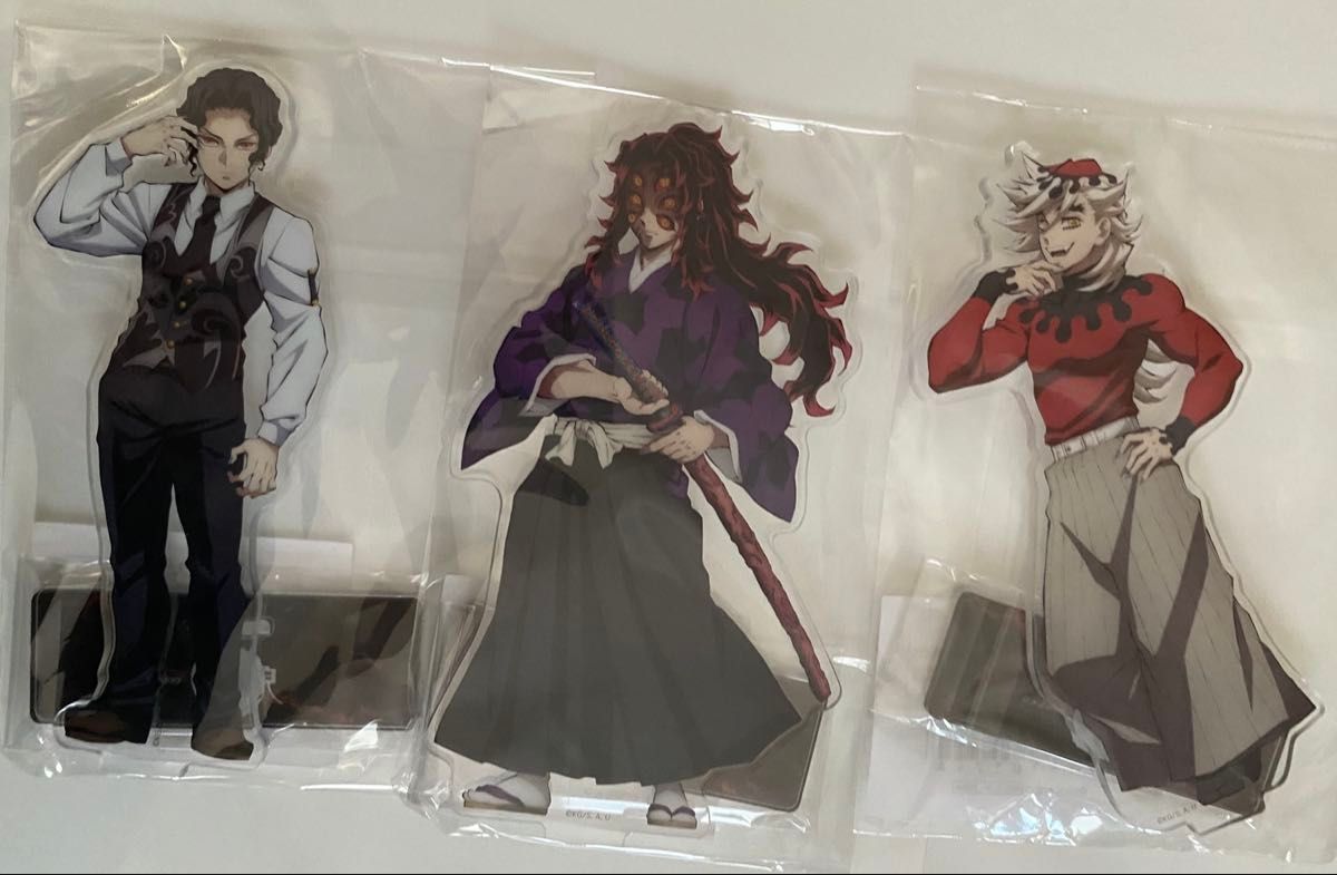 鬼舞辻無惨&黒死牟&童磨アクリルスタンド 鬼滅の刃 ufotable cafe 鬼滅の刃】鬼 イラスト アクリルスタンド 鬼舞辻無惨 黒死牟 童