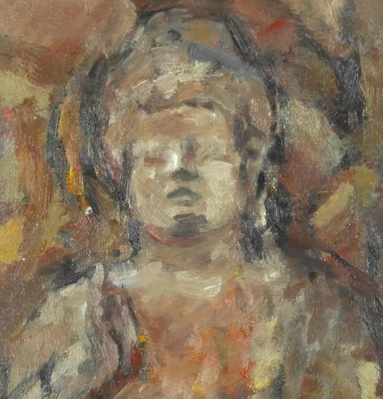 Yahoo!オークション - 山本吉雄『石仏』 油彩4号 直筆サイン有 日展特