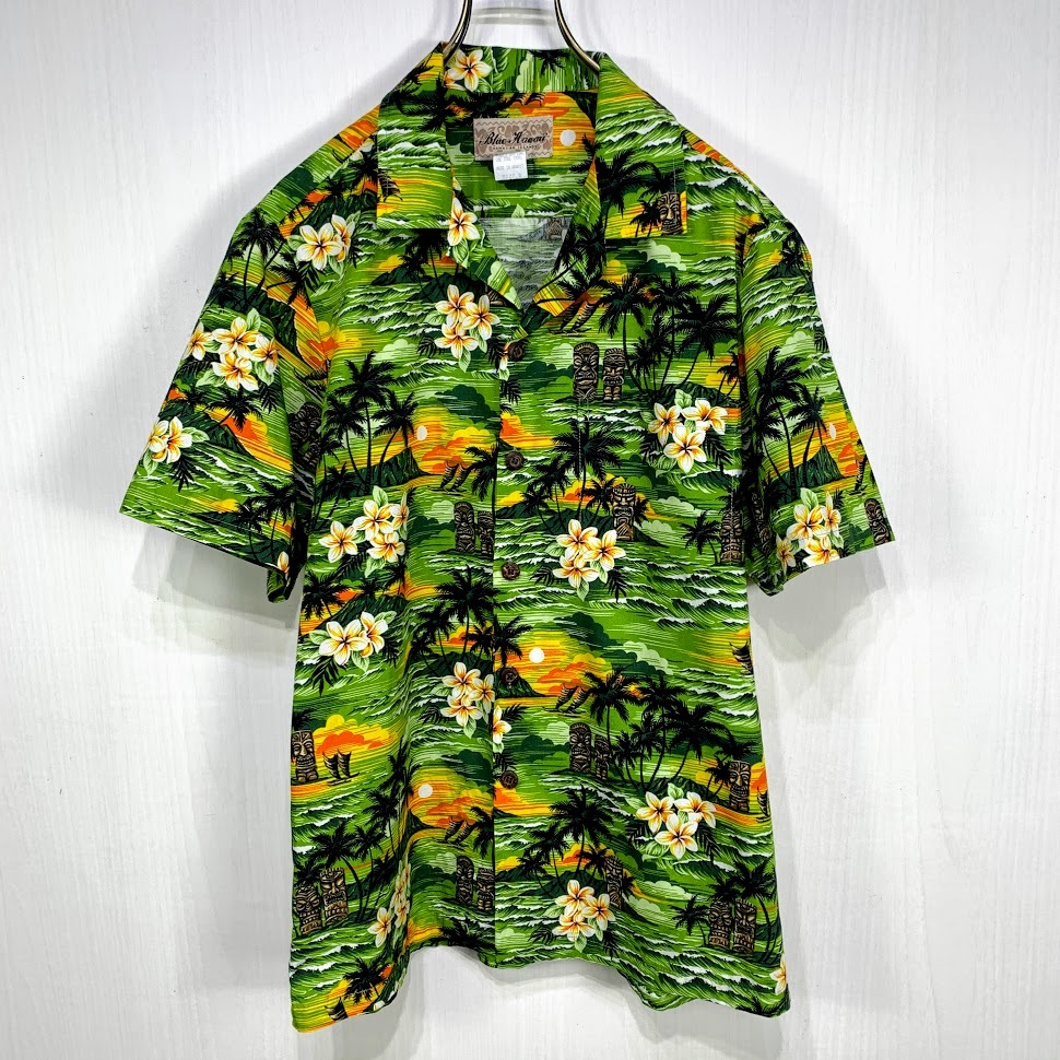 ハワイ製 Blue Hawaii アロハシャツ Sサイズ グリーン 緑 総柄 半袖 シャツ ハワイアン オープンカラー 開襟 夕日 ハイビスカス ヤシの木(Sサイズ)|売買されたオークション情報、yahooの商品情報をアーカイブ公開 - オークファン(aucfan.com) ハワイ製 Blue Hawaii アロハシャツ Sサイズ グリーン 緑 総柄 半袖 シャツ ハワイアン オープンカラー 開襟 夕日 ハイビスカス ヤシの木(Sサイズ)|売買されたオークション情報、yahooの商品情報をアーカイブ公開 - オークファン(aucfan.com)