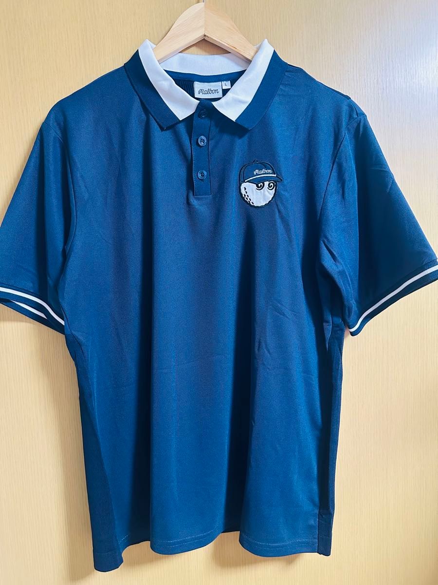 S ネイビー 紺 マルボンゴルフ MALBON GOLF 半袖 即日 マルボンゴルフ ポロシャツ malbon golf メンズ シャツ 半袖