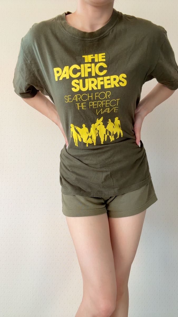THE PACIFIC SURFERS Tシャツ 古着 グリーン系 Mサイズ相当