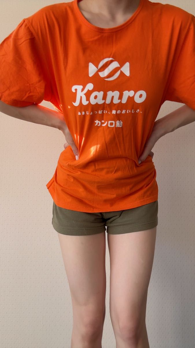 カンロ Tシャツ オレンジ Mサイズ【推定サイズ】