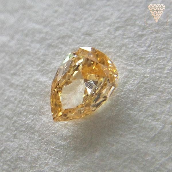 0.103 ct Fancy Intense Orange Yellow SI2 CGL diamond loose DIAMOND EXCHANGE FEDERATION