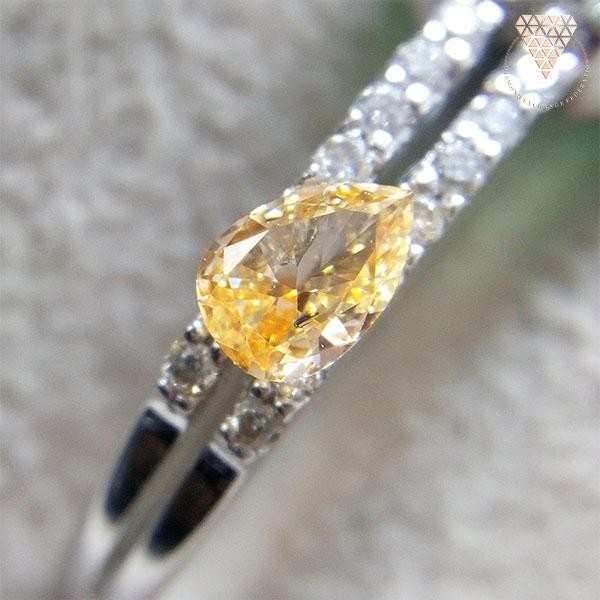 【一部予約!】 0.103 ct ダイヤモンド CGL SI2 Yellow Orange Intense Fancy ダイヤモンド