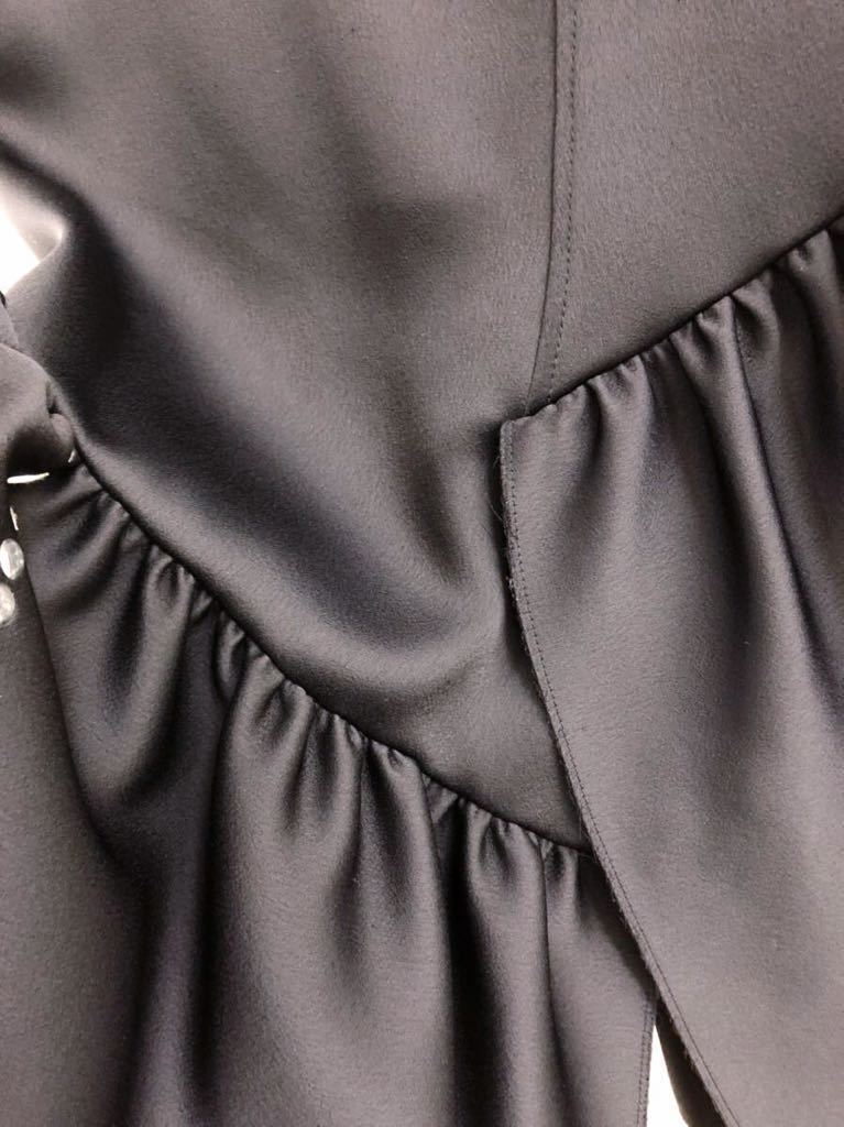 《3.1 Phillip Lim》フィリップリム シルバー装飾 アシンメトリー ノースリーブ ブラック ロング ドレス ワンピース black 黒 ランウェイ