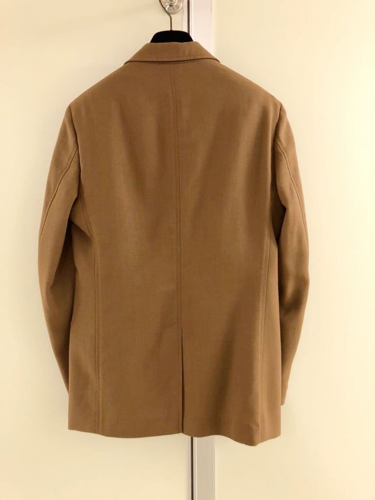 【MARNI】マルニ ブラウン サファリ風 3Bジャケット 44 サマーウール 背抜き 茶 ランウェイ ルック コレクション ピース