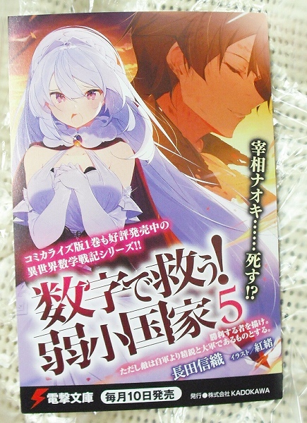 数字で救う！ 弱小国家 5巻 発売記念 表紙 ポストカード 紅緒 電撃文庫 店頭配布 非売品 販促品 未使用 即決_画像1