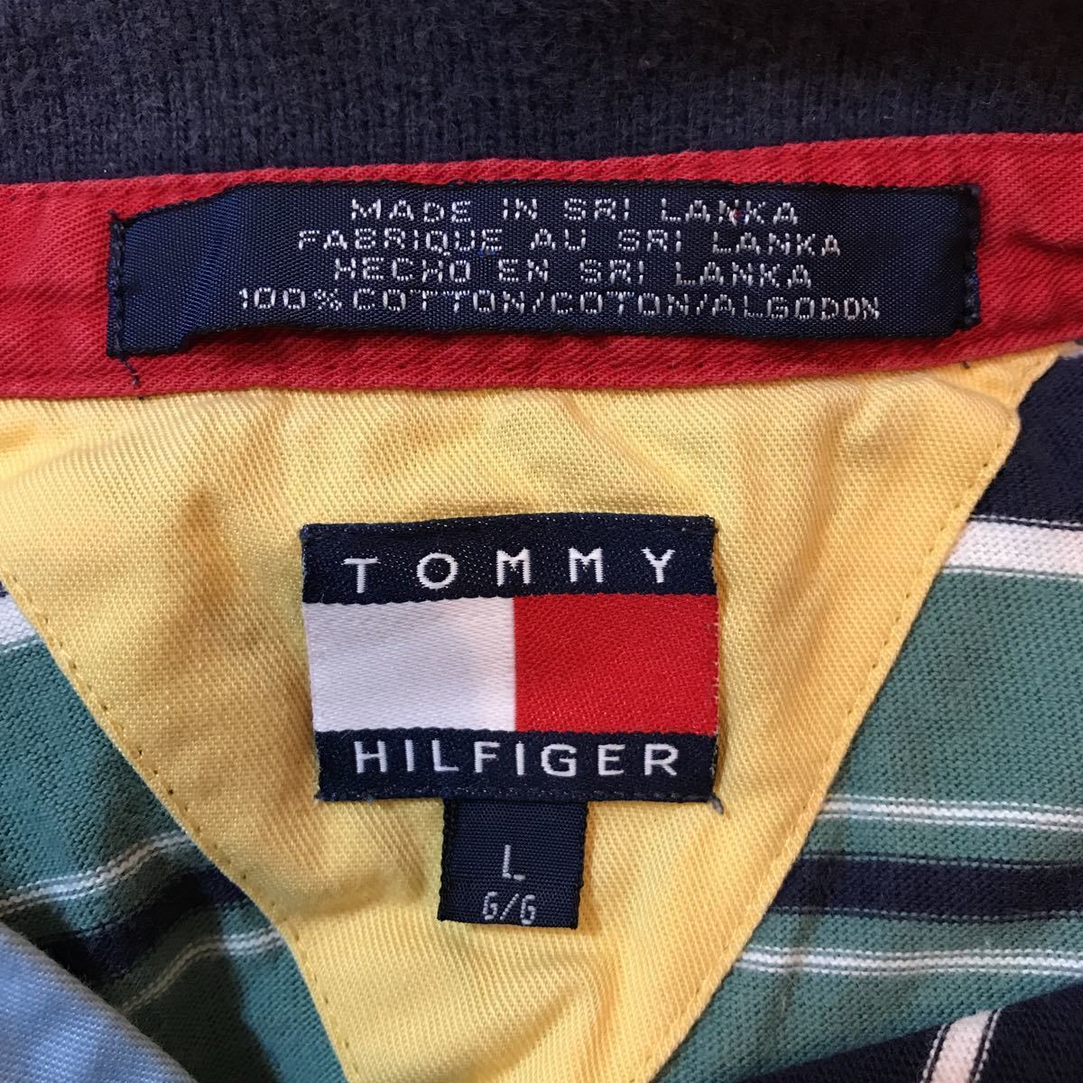 TOMY HILFIGER 半袖ポロシャツ L_画像2