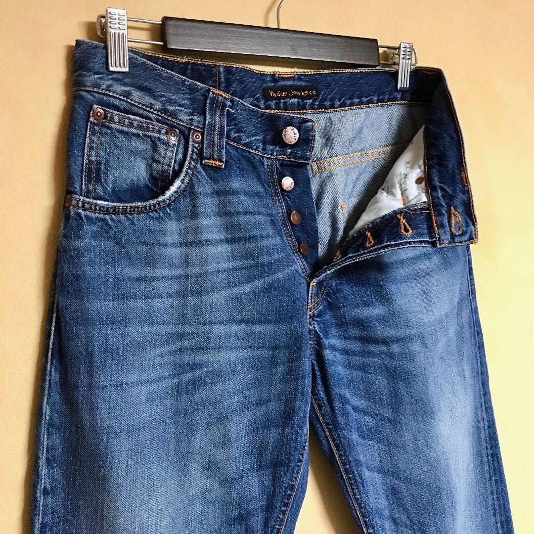 Nudie Jeans / ヌーディージーンズ STRAIGHT ALF デニムパンツ 29 イタリア製_画像4