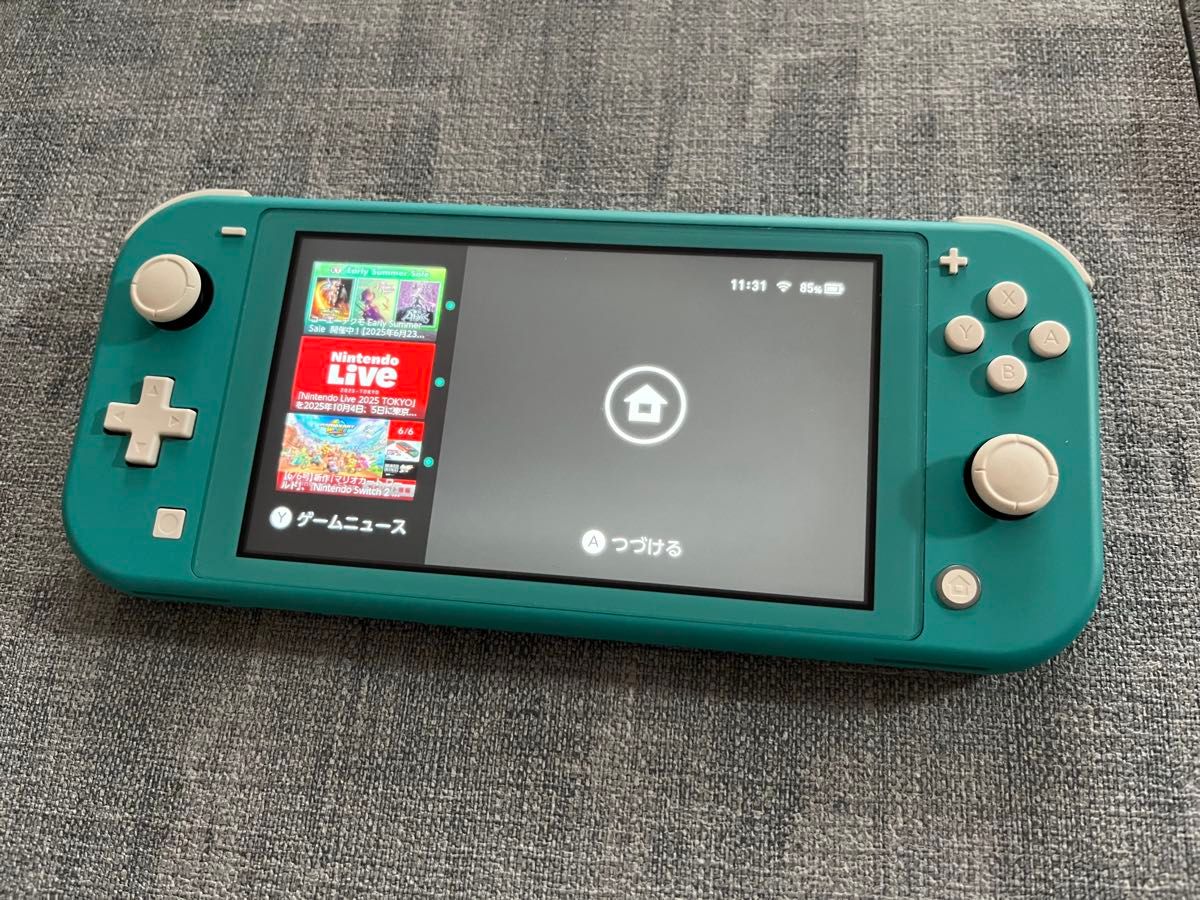 (美品)Nintendo Switch Lite ターコイズ 保護フィルム付 送料無料 ☆ニンテンドースイッチライト本体 ターコイズ中古美品
