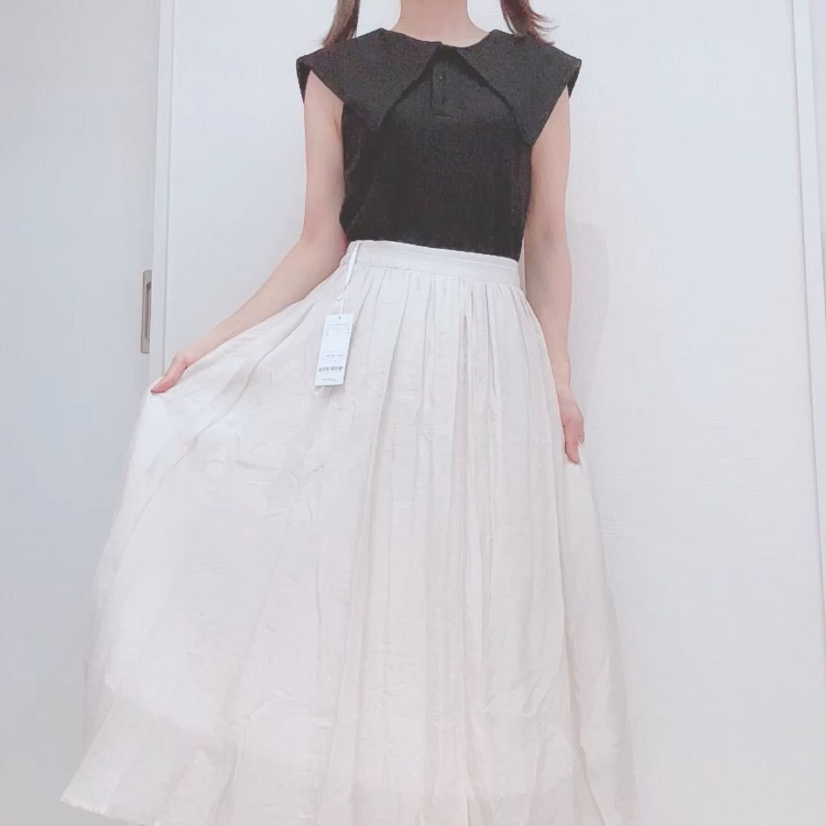 【新品】MEW'S REFINED CLOTHES ミューズリファインドクローズ フレアスカート 定価7,590円