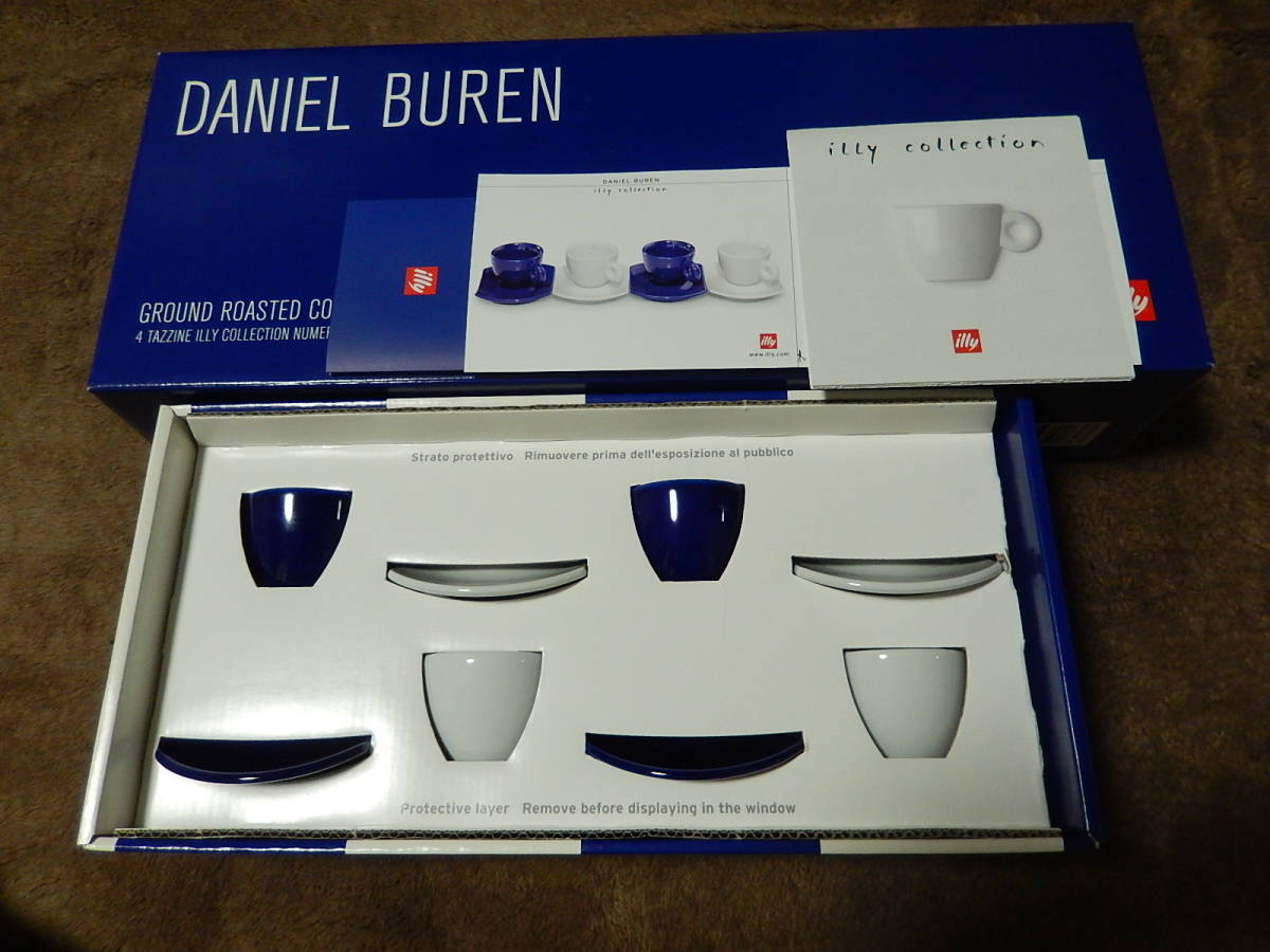 illy イリー コレクション DANIEL BUREN カップとソーサーのセット www