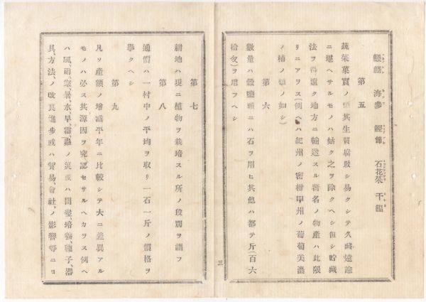 N20060451○長野県布達 明治10年〇内務省地方物産多寡等取調 農産物の普通物産表明治9年分差出指示 数量通価のみ取調苦しからず 長野県権令_画像3