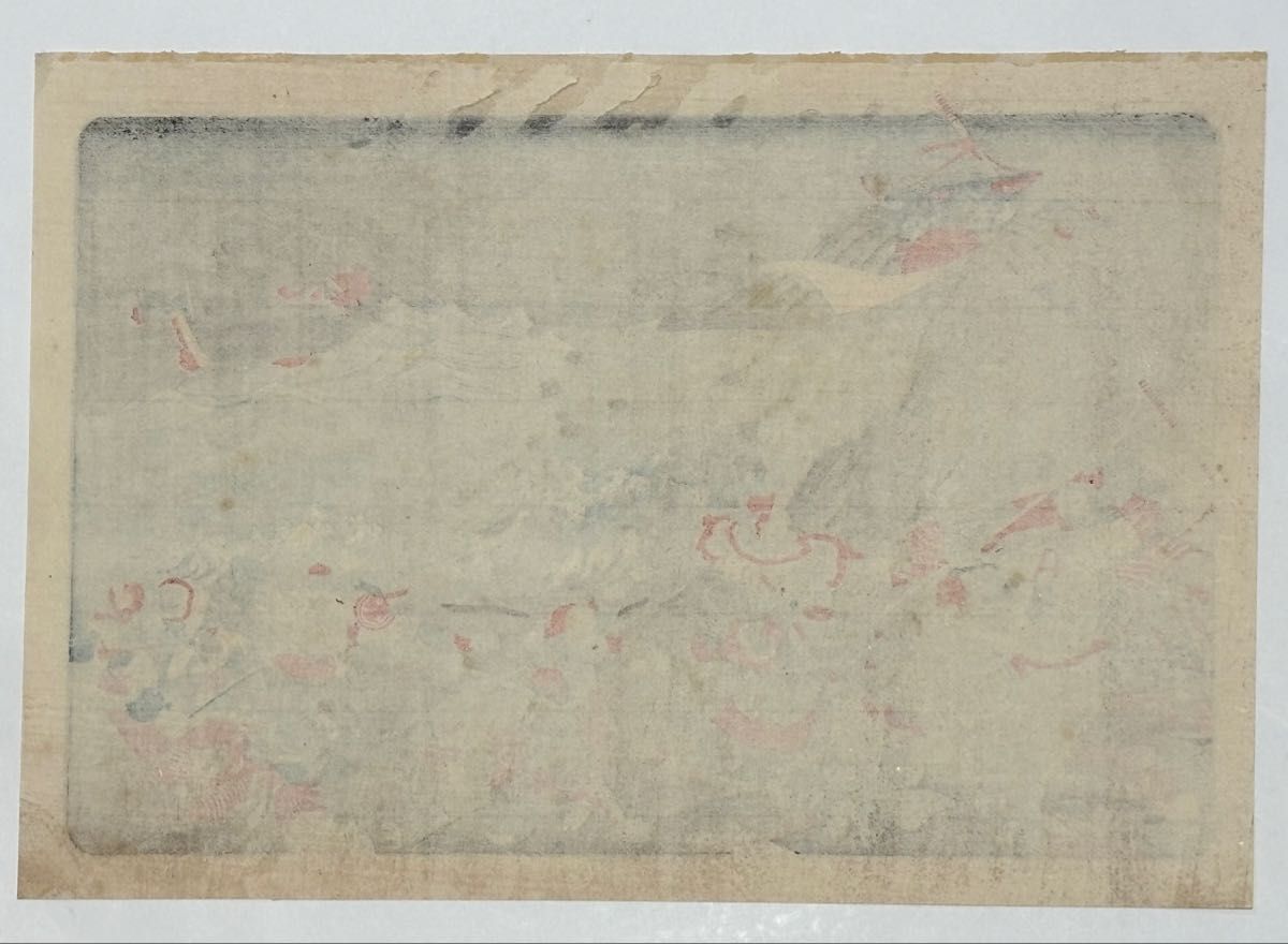 歌川国芳画「上人利益蒙古軍敗北高祖御一代略図」日蓮 復刻浮世絵 木版刷り 木版画 歌川国芳画「上人利益蒙古軍敗北高祖御一代略図」日蓮 復刻