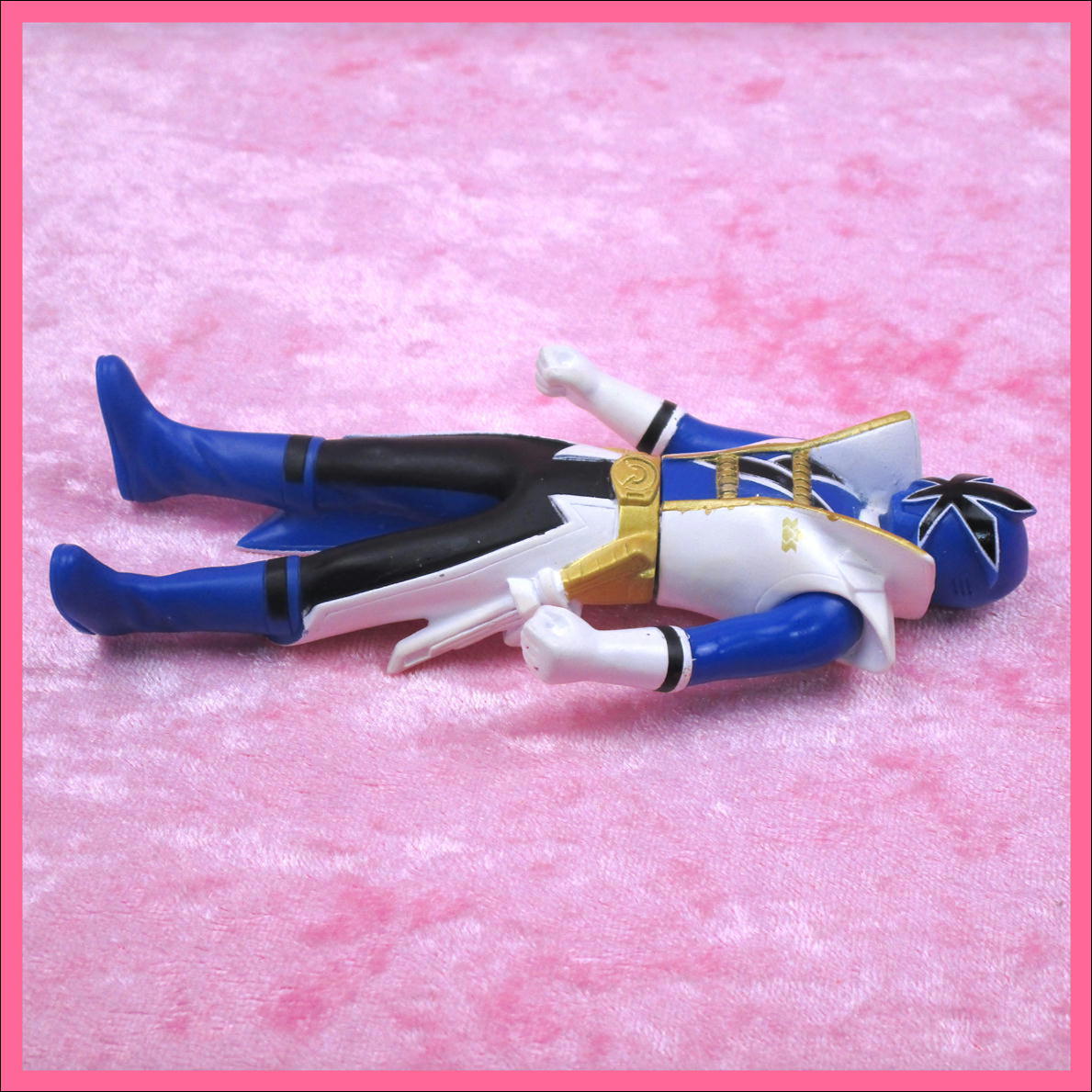  Samurai Squadron Shinkenger 2 sofvi герой Shokugan фигурка | super sin талон голубой | примерно 10.5cm 1 пункт Used