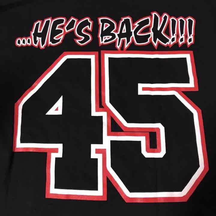 デッドストック!!スターター ジョーダン 復帰 Tシャツ 45 MADE IN