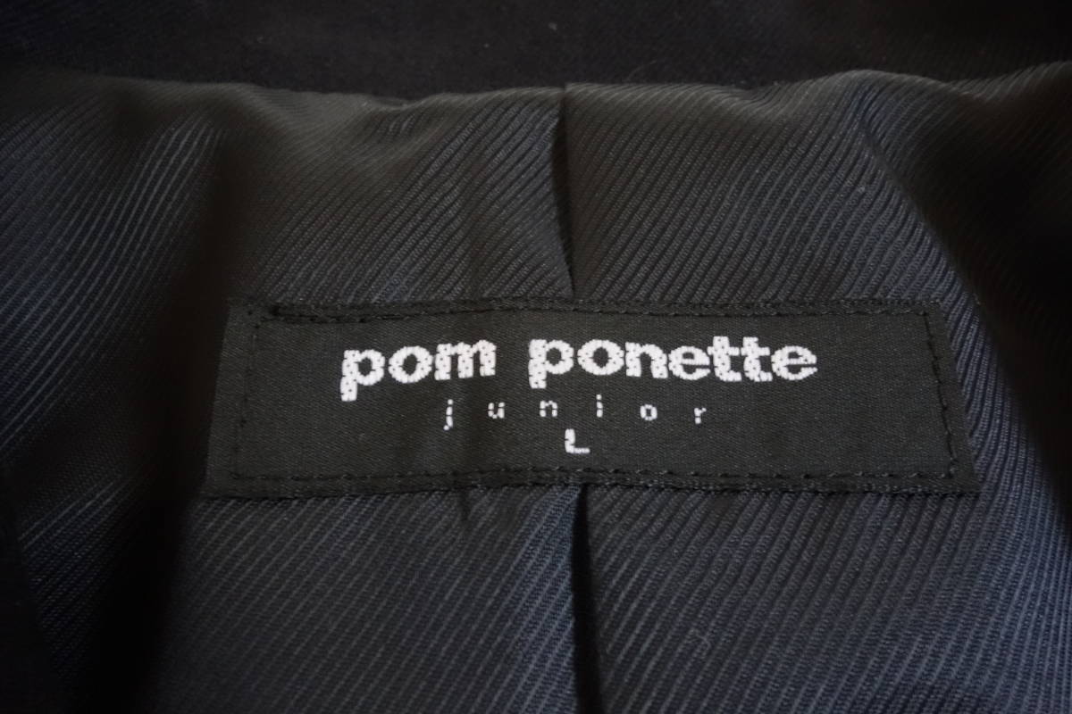 ●pom ponette junior ポンポネット レディース フォーマル ジャケット サイズL ネクタイ ナルミヤ 上着 ブレザー 女の子 卒業式_画像4