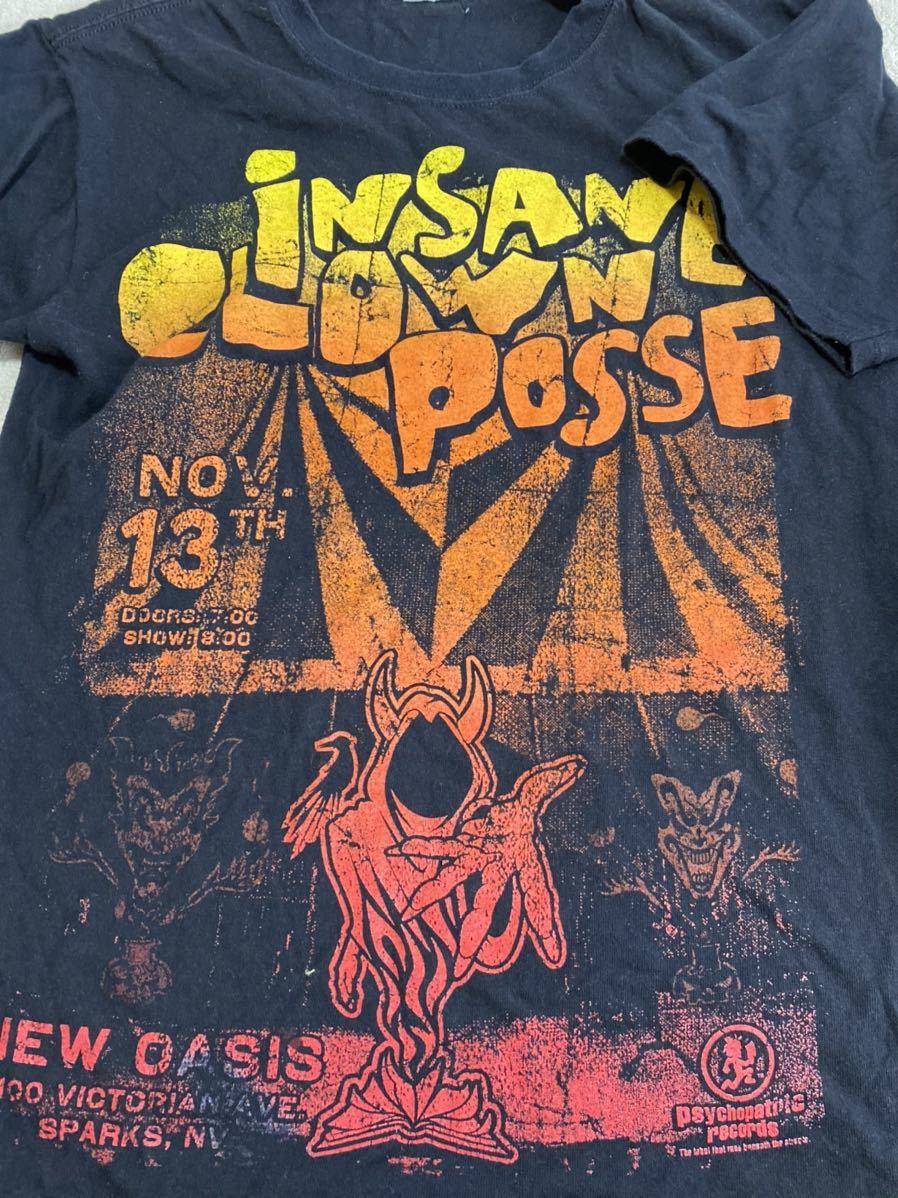 インセイン・クラウン・ポッシー　Insane Clown Posse プロレスTシャツ　Mサイズ　JCW WCW ECW ラップ　Psychopathic Records 送料込_画像1