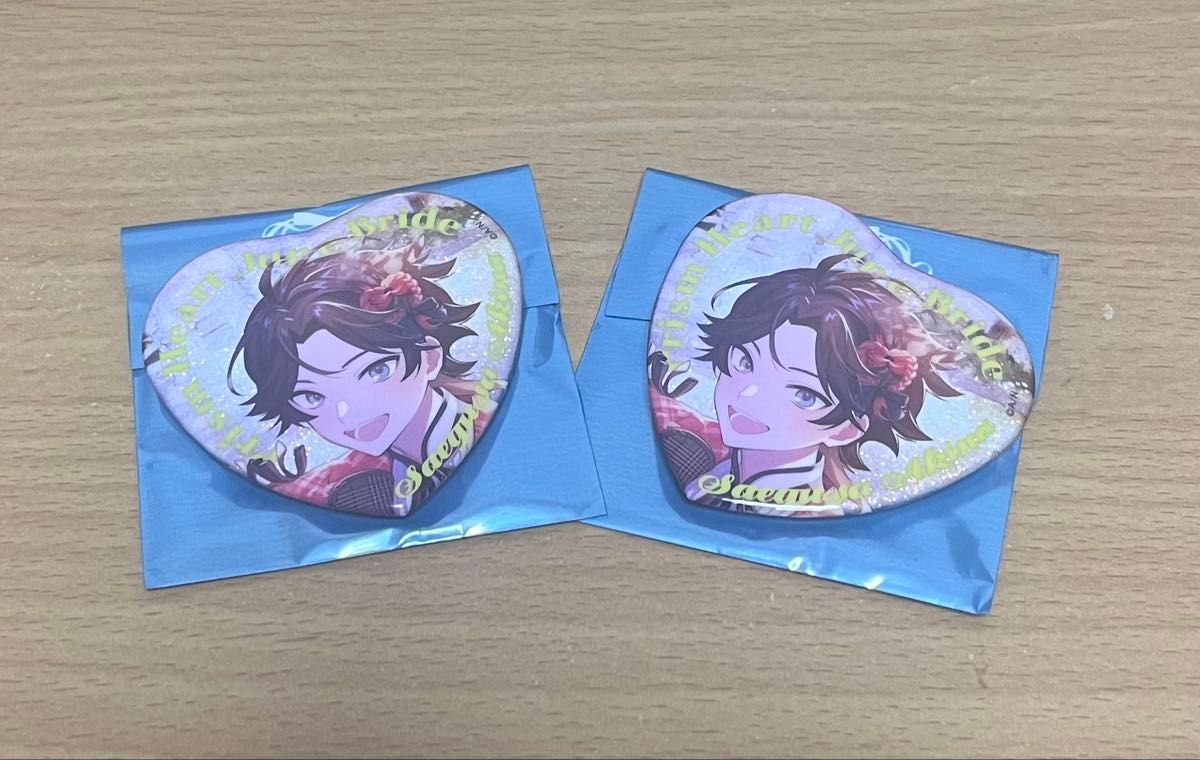 三枝明那 PrismHeart 缶バッジ まとめ売り にじさんじ Prism Heart June Brideハート缶バッジ 三枝明那2個