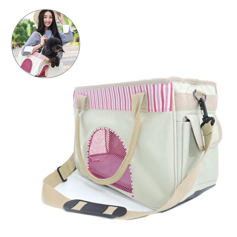 ( pink S) pet Carry dog cat for pets carry bag 2way folding cat middle for small dog pet bag travel through . walk outing bag 