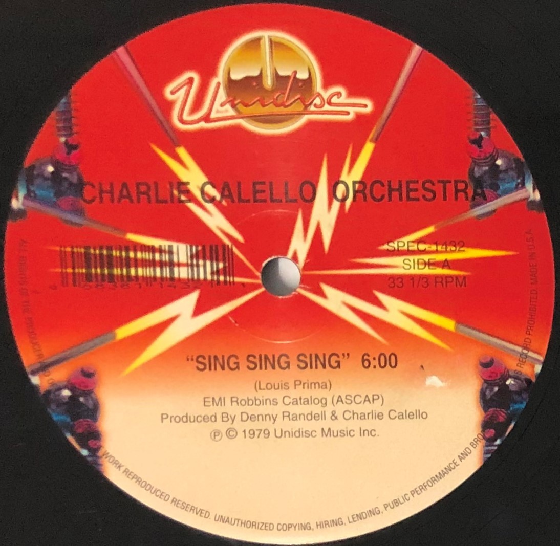♪試聴 12'♪The Charlie Calello Orchestra / Sing, Sing, Sing_画像3