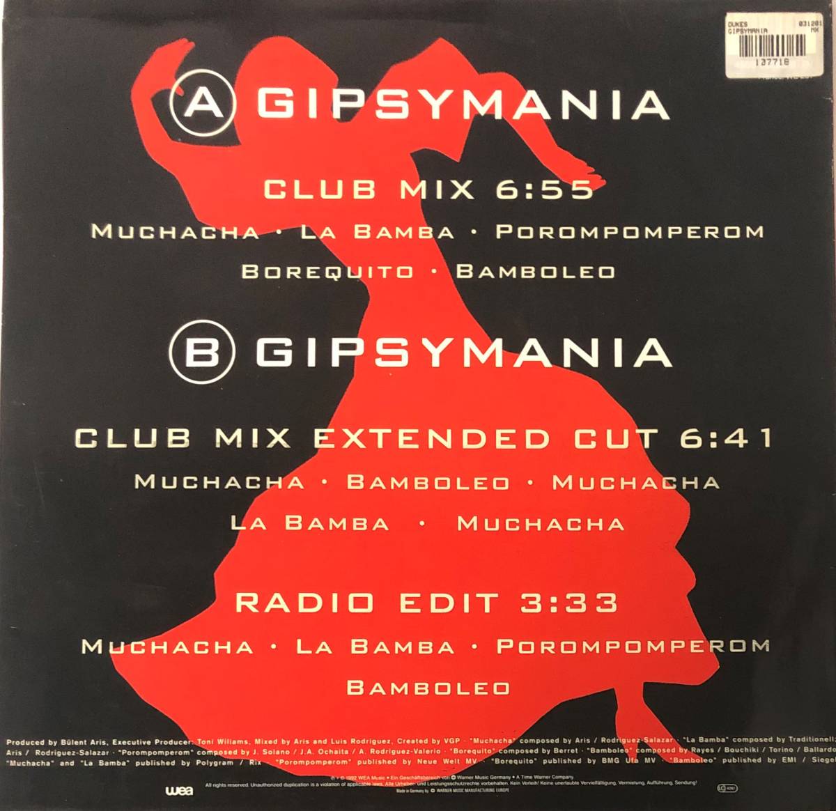 ♪試聴 12'♪Los Dukes / Gipsymania_画像2